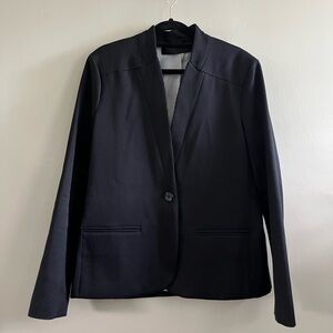 Jenni Kayne Blazer Black Woman's Medium NWOT Cotton Linen‎ Classic Business